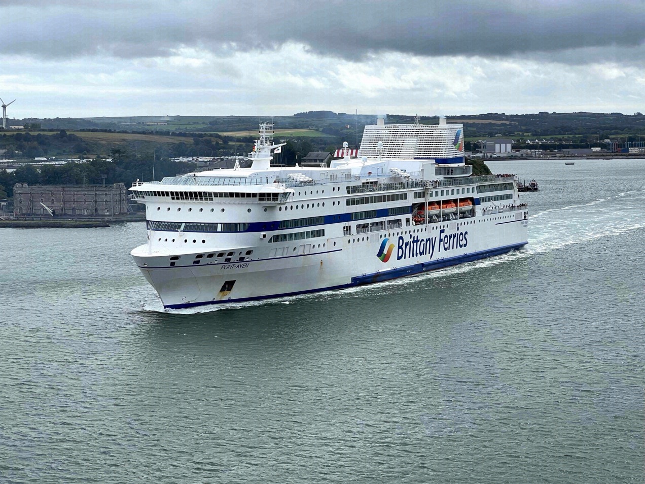 Ferry on the Roscoff - Cork route